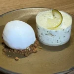Mousse de limón y albahaca