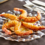 Langostinos en tempura