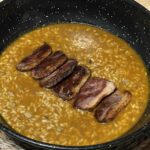 Arroz meloso de pato y foie